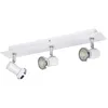 Image de EGLO LED Plafonnier Tamara 1, lampe de plafond 3 flammes pour salle de