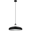 Image de Eglo Connect Tabanera-C Suspension Led 1 Ampoule en Acier et Verre Noir, Blanc, Changement de Température (Chaud, Neutre, Froid), Rvb, Intensité Variable