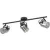Image de EGLO plafonnier Berregas, barre 3 spots, spots plafond avec abat-jours en