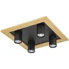 Image de EGLO Luminaire plafonnier LED Valcasotto à 4 spots, lampe de plafond pour