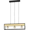 Image de EGLO Suspension luminaire Libertad 1, lustre à 3 lampes avec 2 pots de