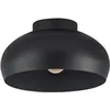 Image de EGLO Luminaire plafonnier Mogano 2, lampe de plafond au style industriel, éclairage pour salon et couloir en métal noir, douille E27