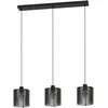 Image de EGLO Suspension luminaire Segovia, lustre à 3 lampes pour salon et salle à