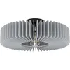 Image de EGLO Palombaia Lampe de Plafond encastré Lampe Ronde Salon Bois Gris Salon Salon Salon Chambre E27 Diamètre 50cm