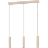 Image de EGLO Suspension luminaire LED Caminia, lampe à susprendre pour table à manger, lustre chambre et salle à manger à 3 lampes, métal beige et doré, ampoule GU10, blanc chaud
