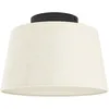 Image de EGLO Luminaire plafonnier Febres, lampe de plafond en tissu bouclé
