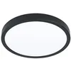 Image de EGLO connect.z Plafonnier LED connecté pour salle de bains Fueva 6-Z, Ø 38,9 cm, ZigBee, App et commande vocale Alexa, blanc chaud-blanc froid, intensité lumineuse variable, noir, IP44
