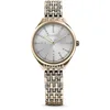 Image de Swarovski Montre Attract, Fabriqué en Suisse, Pavé, Bracelet en cristal, Ton doré, Finition champagne doré