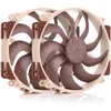 Image de Noctua NF-A14x25r G2 PWM Sx2-PP, Kit avec Deux Ventilateurs pour Installation Push-Pull ou Côte à Côte (Brun)