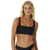 Image de Rip Curl Haut de bikini haut de gamme Surf D-dd Cropped pour femme, Marque : Neger, M