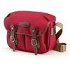 Image de Billingham Hadley Small sac photo d'épaule toile bordeaux / chocolat