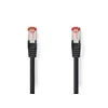 Image de Nedis Câble réseau CAT6 RJ45 Mâle RJ45 Mâle S/FTP 2,00 m Rond LSZH Étiquette Noire