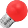 Image de Lighto | LED lamp | Grote fitting E27 | Kogellamp | Rood | 45mm | 1W