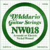Image de D'Addario NW018 Corde seule avec filet en nickel pour guitare électrique Calibre .018