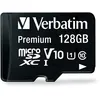 Image de Verbatim Carte mémoire microSDXC Premium 128 Go noire avec adaptateur - pour capture vidéo full HD - résiste à l'eau & aux chocs - carte mémoire SD pour appareil photo smartphone tablette