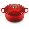 Image de Le Creuset Cocotte Signature en Fonte Émaillée avec Couvercle, Ø 28 cm, Ronde, 6.7 L, 6.125 kg, Cerise, 21177280602430