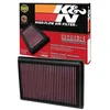 Image de K&N Filtre à air de remplacement compatible avec Nissan Sentra 2007-2012 (33-2376)