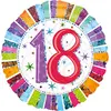 Image de amscan 16067 01 Ballon gonflable 18 Radiant Birthday Multicolore