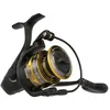 Image de PENN Battle® IV Spinning Reel, Zoutwater visser Zeevis Kunstaas Aas, Bass, Pollack, Kabeljauw, Makreel, Wrasse, Aluminium Spoel, Robuust Ambidexter 3000 Reel Maat 6.2:1 Versnelling Zwart, Goud Rook