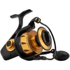 Image de PENN Spinfisher VI 8500 Moulinet de pêche côtière avec étanchéité IPX5 qui protège contre l'infiltration d'eau salée - Convient pour différentes espèces - Noir/doré