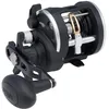 Image de PENN Rival Level - Moulinet multiplicateur de vent pour bateau et kayak   Moulinet robuste en eau salée pour cabillaud, bar, poisson plat, raies, dessus, limace, noir/argent, 15| droite |5.1:1 | 500 g