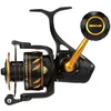 Image de PENN Slammer IV Moulinet à eau salée   Métal complet, Roulette de pêche au spinning   Bateau, rivage, kayak, or noir, 4500