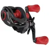 Image de Abu Garcia Max X Moulinet de pêche à profil bas pour pêche au carnassier, brochet, perche et sandre Rouge et noir
