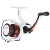 Image de Abu Garcia Max Pro Spinning Reel, Zoetwater visser Snoekbaars Snoekbaars, Aluminium Spoel, Robuust Ambidexter 2500H Reel Maat 6.2:1 Gear Ratio Wit Rood