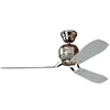 Image de Hunter Fan 24542 Industrie II 132 cm Ventilateur de Plafond Chrome Brossé avec Contrôle Mural