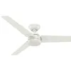Image de HUNTER Ventilateur de plafond Protos 132 cm pour intérieur et extérieur, avec commande murale, 3 pales interchangeables blanc frais, idéal pour l'été et l'hiver, modèle 50623