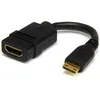 Image de StarTech.com Câble HDMI haute vitesse de 13 cm, HDMI vers HDMI Mini, bus/prise, câble adaptateur HDMI/Mini HDMI