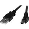 Image de StarTech.com Câble Mini USB 1 m - A vers Mini B coudé 90° vers le haut - Câble USB Mini B Angle Coude vers le haut - Noir 1m (USBAMB1MU)