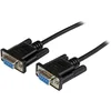 Image de StarTech.com 1M BLACK DB9 NULL MODEM CABLE SERIAL NULL MODEM CABLE BLACK, SCNM9FF1MBK