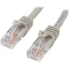 Image de StarTech.com Câble réseau Cat5e UTP sans crochet de 3m - Cordon Ethernet RJ45 anti-accroc - M/M - Gris