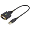 Image de StarTech.com Câble adaptateur/convertisseur USB vers série de 30 cm, retour COM, FTDI, DB9 RS232, vis/écrous DB9 interchangeables