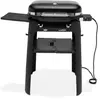 Image de Barbecue électrique WEBER lumin black stand sur pieds, 49x33 cm