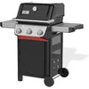 Image de Weber Spirit E-310 Barbecue à gaz, 3 brûleurs, 51 x 46 cm surface de cuisson, grille de maintenance, thermomètre intégré, 2 roues - Noir/Argent (1500864)