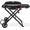 Image de Barbecue gaz WEBER Gaz Traveler, sur chariot, 1 brûleur, surface de cuisson 63.5 x 34.3 cm