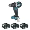 Image de Perceuse visseuse MAKITA 18V Li-Ion Ø13 mm - 3 Batteries 18V 3.0Ah + chargeur + coffret - DDF484RF3J