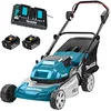Image de Makita DLM460PT2 Tondeuse à Gazon sans fil 2 x 18 V/5,0 Ah 2 batteries + double chargeur Bleu