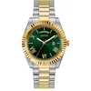 Image de Guess US Montre analogique bicolore et verte pour homme, Deux tons, deux tons, vert, CONNOISSEUR