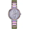 Image de GUESS Montre pour femme 36 mm - Bracelet irisé - Cadran lavande - Boîtier irisé, violet, GW0528L4-AMZUK