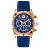 Image de GUESS Montre bracelet pour homme en silicone, or rose/bleu, bracelet