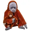 Image de Wild Republic Jumbo Maman et bébé orang-outan en peluche, 76,2 cm, cadeau pour enfants, jouet en peluche, remplissage est filé bouteilles d'eau recyclées