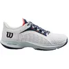Image de Wilson Hurakn Pro, Chaussures de padel pour homme, White Cooling Spray Navy Blazer, 48 EU