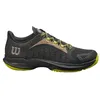 Image de Wilson Chaussures de tennis Hurakn Pro pour homme, noir/vert citron/faucon, pointure 45 EU, Faucon noir vert citron, 43.5 EU