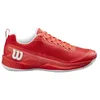Image de Wilson Chaussures de tennis Rush Pro 4.5 Clay pour homme, infrarouge/blanc, 48 EU, Infrarouge Blanc, 46 EU