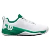 Image de Wilson Chaussures de tennis Rush PRO 4.5 Clay pour homme, blanc/bosphore/noir, 43 EU, Bosphore blanc noir, 42 EU