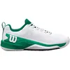 Image de Wilson Rush PRO 4.5 Clay Chaussures de tennis pour homme, blanc/bosphore/noir, 45 EU, Bosphore blanc noir, 42.5 EU
