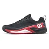 Image de Wilson Rush PRO 4.5 Chaussures de tennis pour homme Noir/Infrarouge/Blanc Pointure 40, Noir, infrarouge, blanc, 39.5 EU